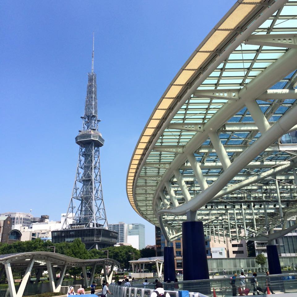 名古屋。夏でも冬でもあまり景色変わりません。