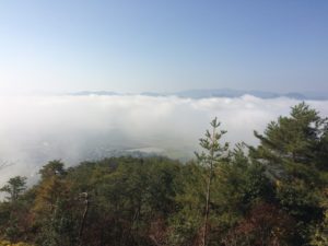 晩秋の南丹（八木町）雲海がみられます